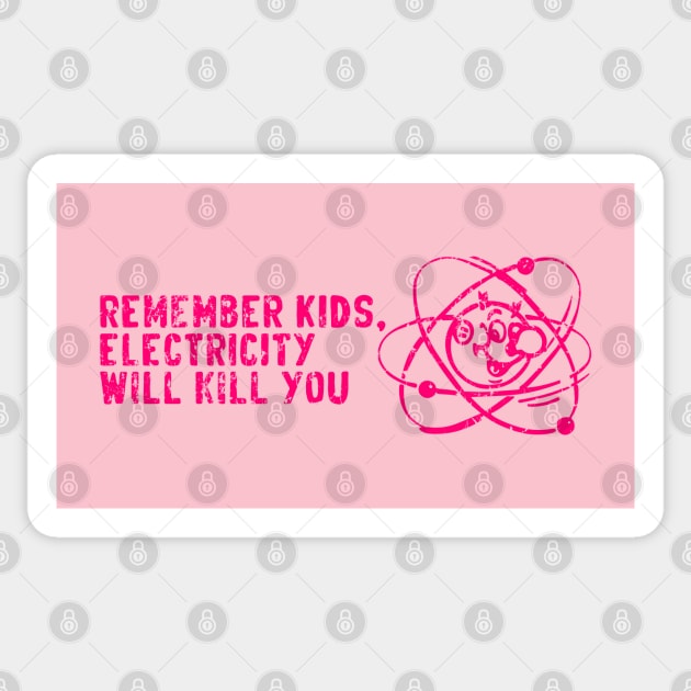 electricity will kill you Sticker by Sayang Anak